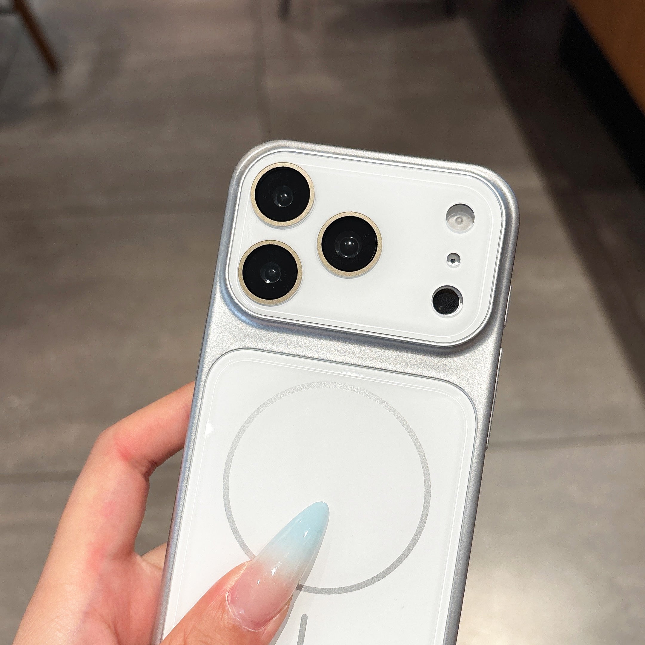 Matte Frame Compatible with MagSafe Case for iPhone