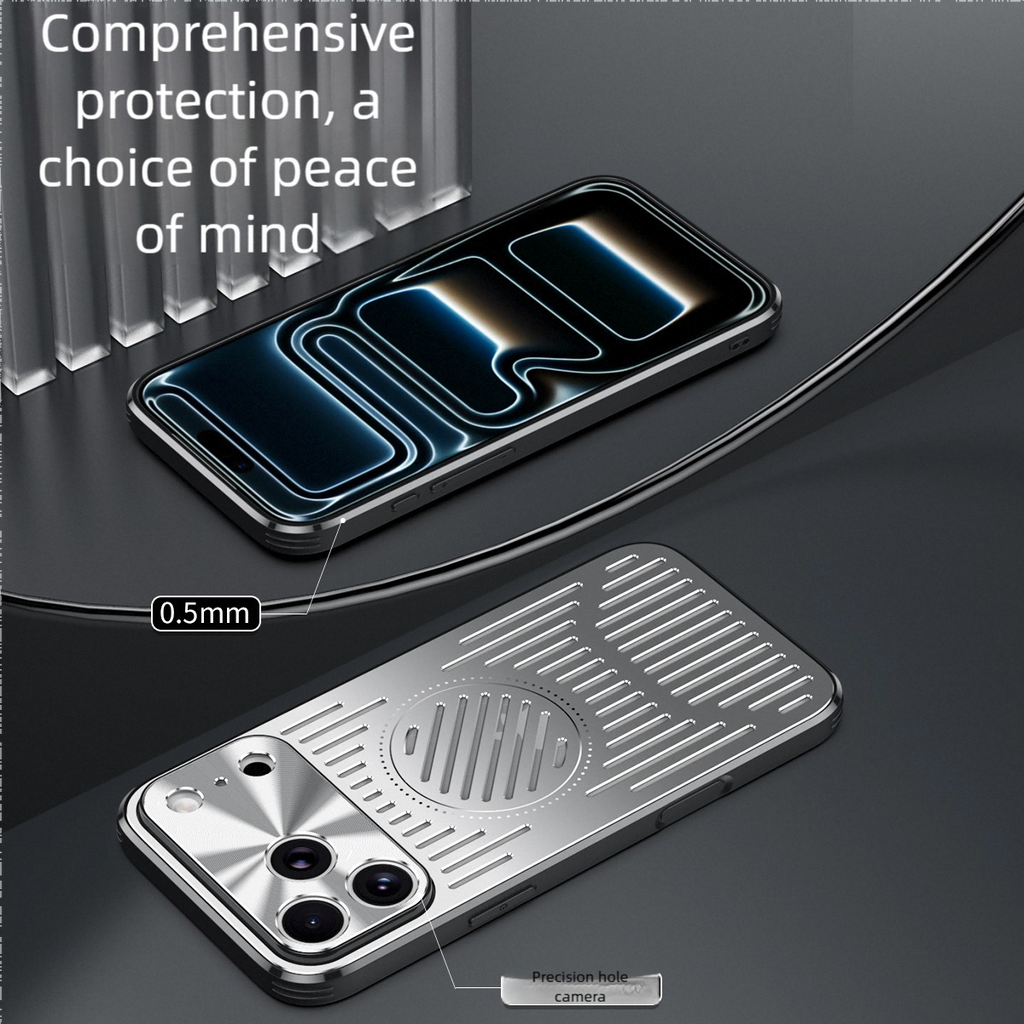 Aluminum Alloy Heat Dissipation Case for iPhone |Compatible with MagSafe