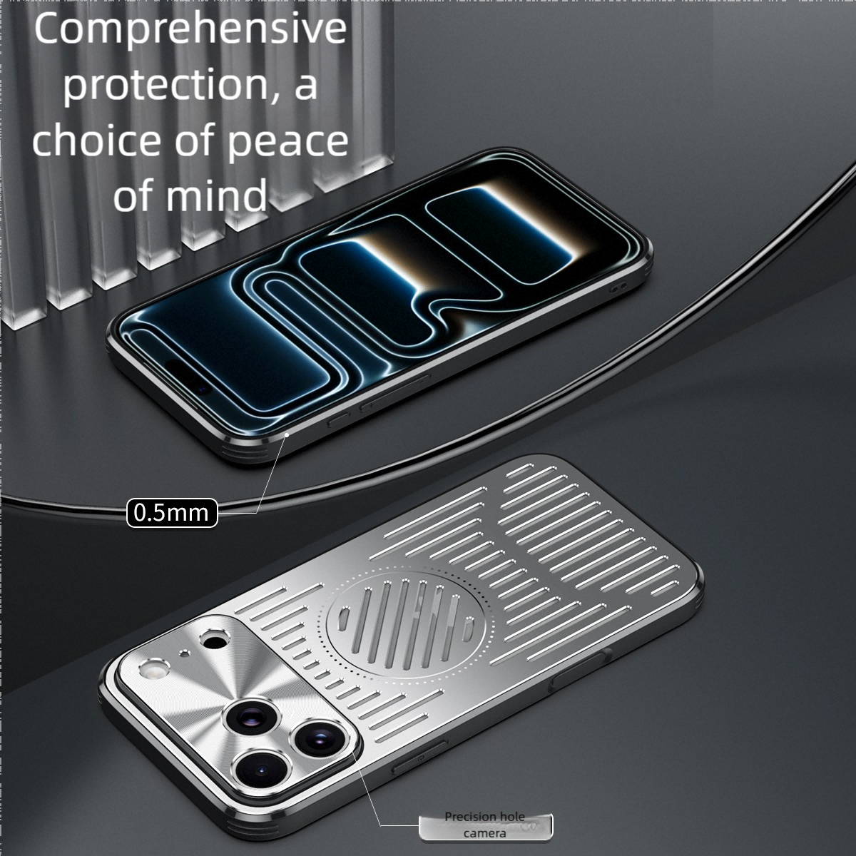 Aluminum Alloy Heat Dissipation Case for iPhone |Compatible with MagSafe