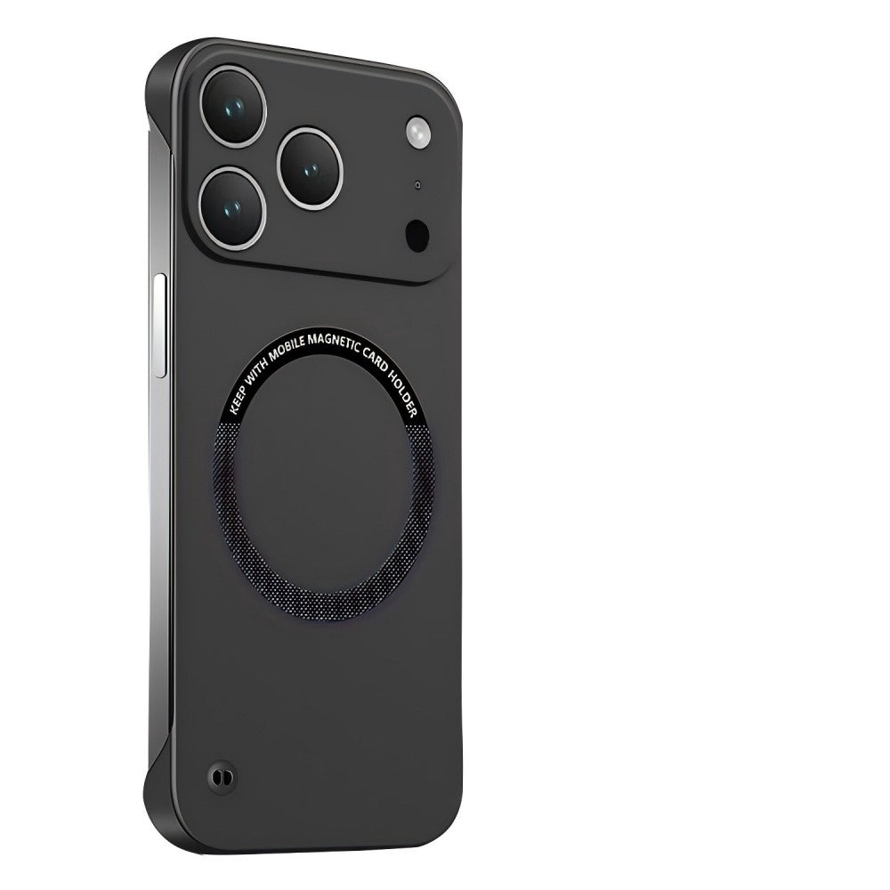 Frameless Case for iPhone,Compatible with MagSafe,Camera Lens Protection