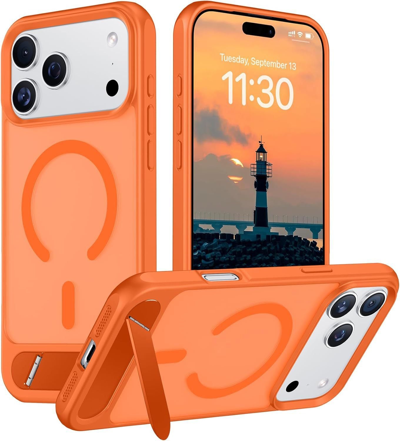 Translucent Matte Compatible with MagSafe Case for iPhone