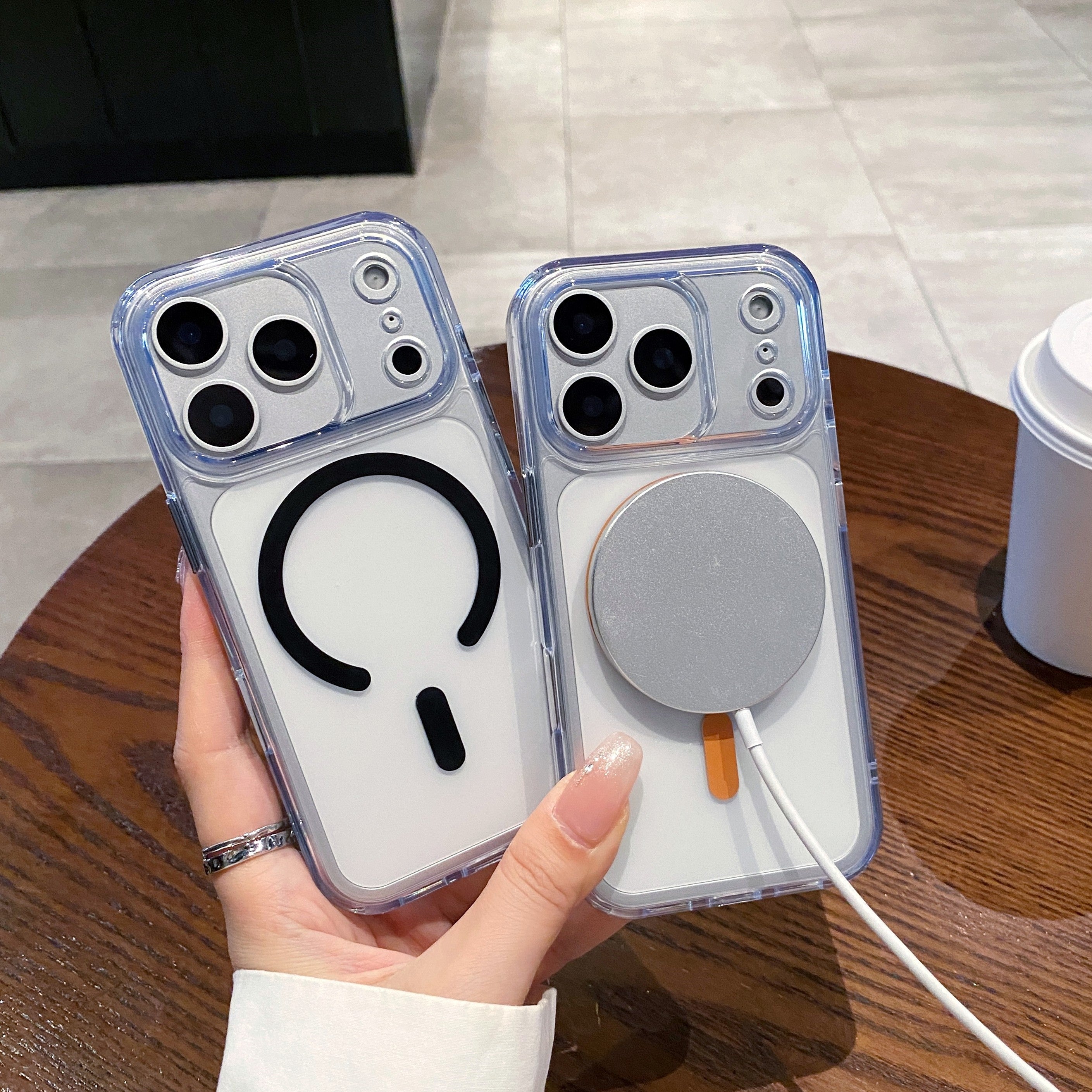 Transparent Compatible with MagSafe Case for iPhone