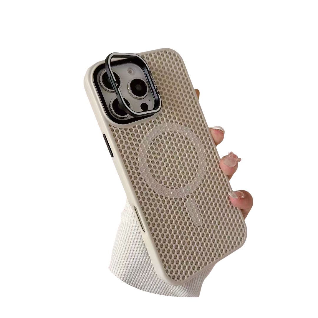 Breathable Heat Dissipation,Camera Holder Kickstand Compatible with Magsafe Case for iPhone