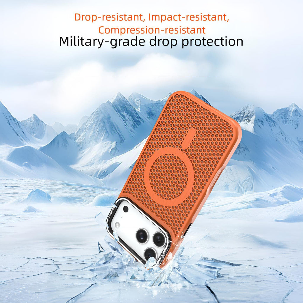 Breathable Heat Dissipation,Camera Holder Kickstand Compatible with Magsafe Case for iPhone