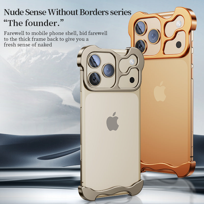 Minimal Metal Frameless Case for iPhone