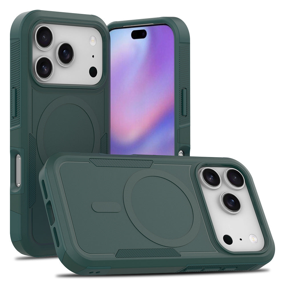 Heavy Duty Case for iPhone,Sliding Camera Cover with Rotate Ring Kickstand