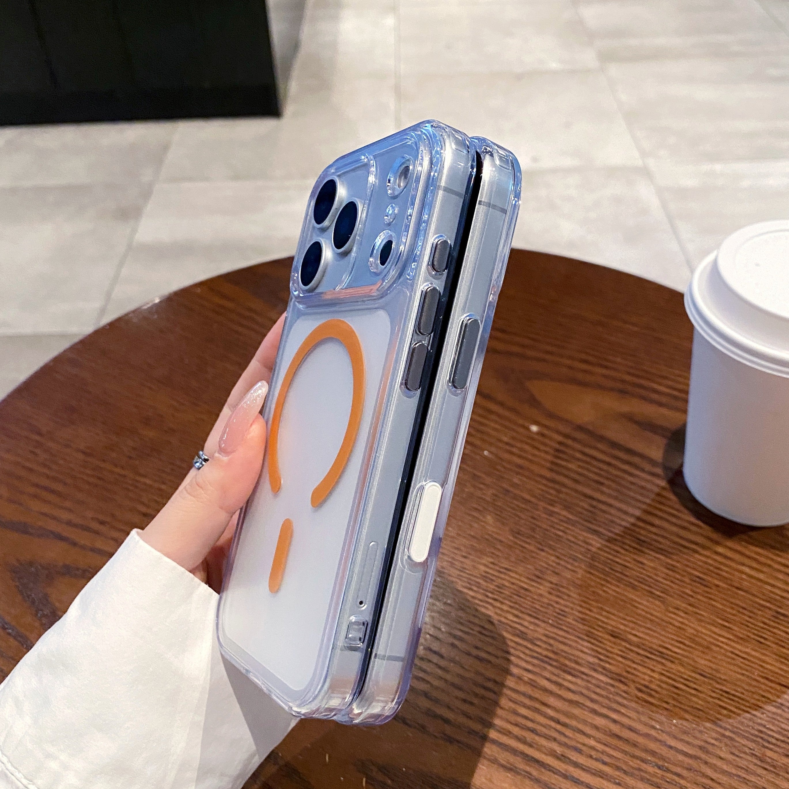 Transparent Compatible with MagSafe Case for iPhone