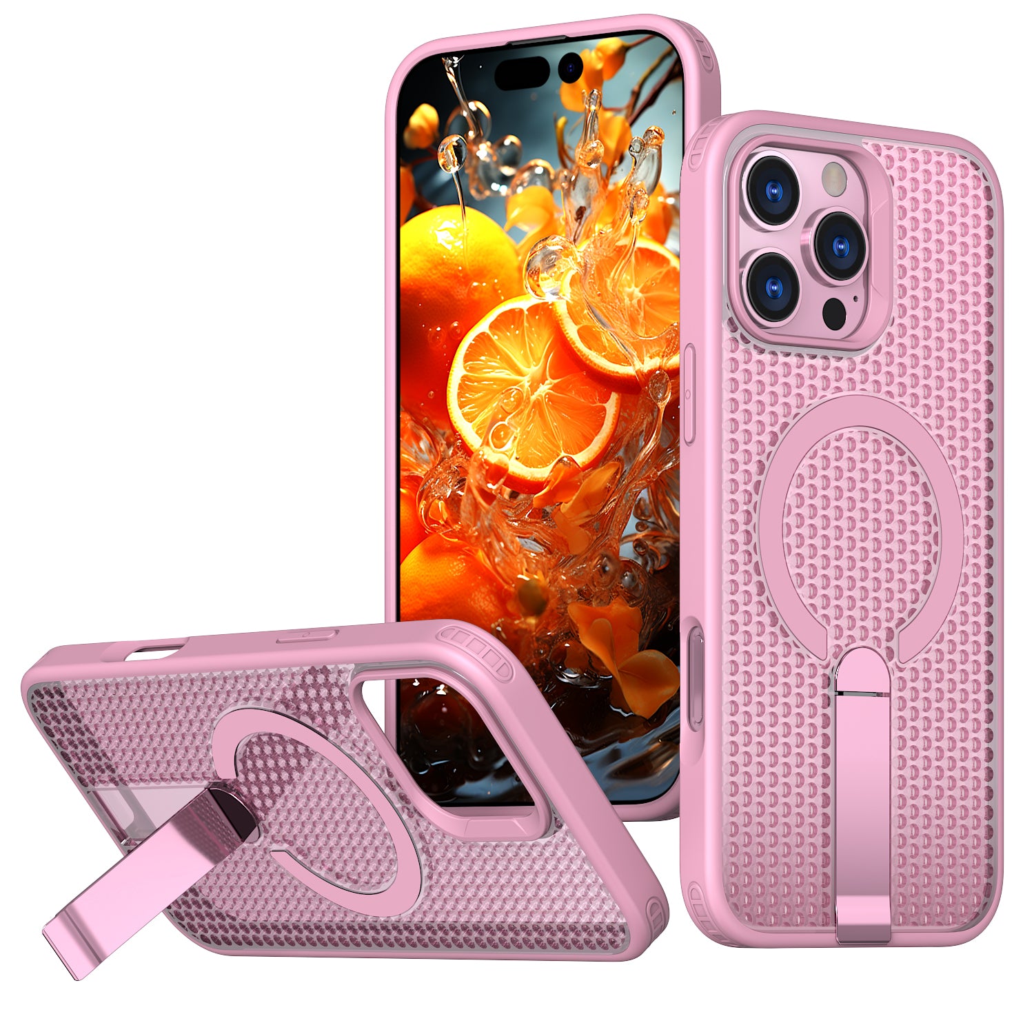 Hollow Heat Dissipation Compatible with Magsafe,Invisible Holder Kickstand Case For iPhone