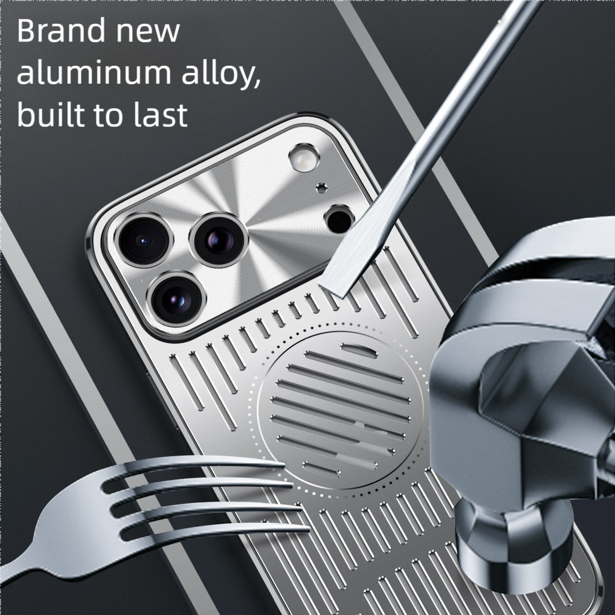 Aluminum Alloy Heat Dissipation Case for iPhone |Compatible with MagSafe