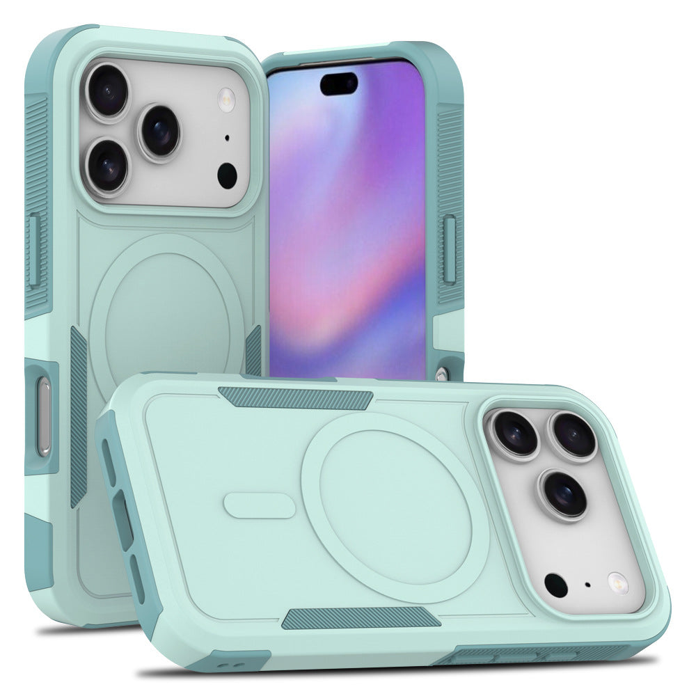 Heavy Duty Case for iPhone,Sliding Camera Cover with Rotate Ring Kickstand