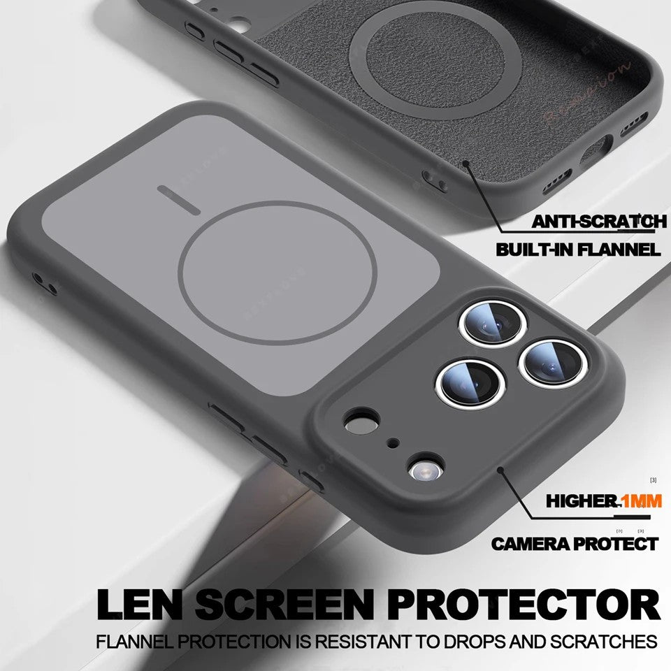 Liquid Silicone Compatible with Magsafe Case for iPhone