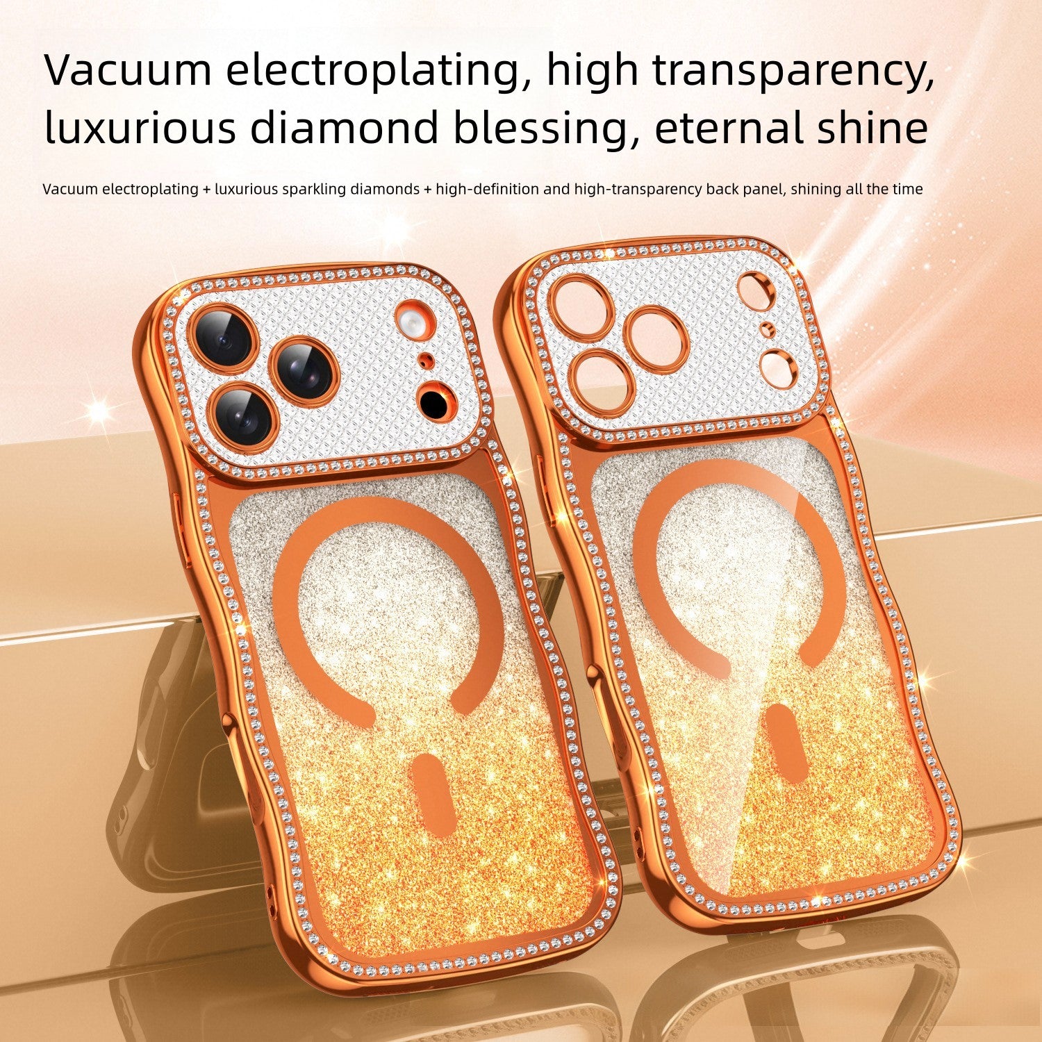 Glitter Diamond Compatible with Magsafe Case for iPhone