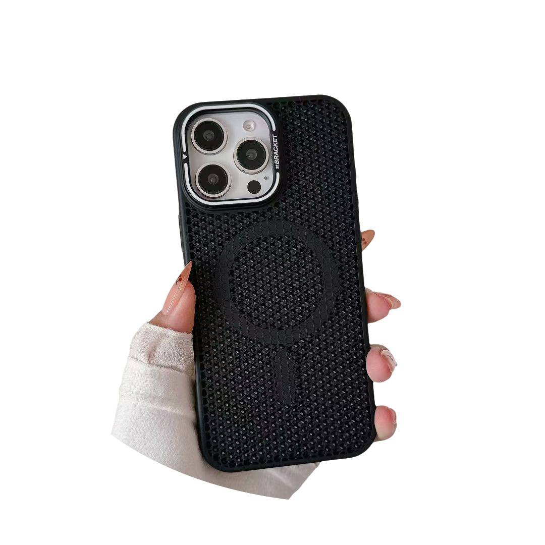 Breathable Heat Dissipation,Camera Holder Kickstand Compatible with Magsafe Case for iPhone