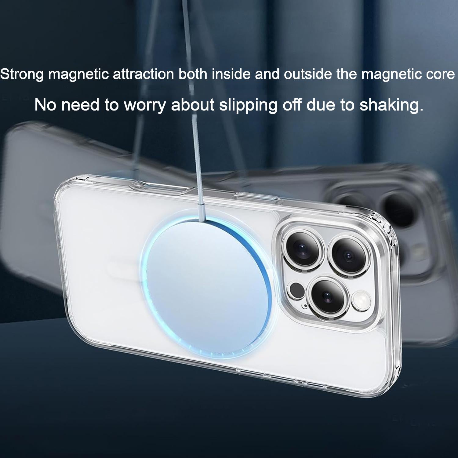 Transparent Compatible with MagSafe Case for iPhone