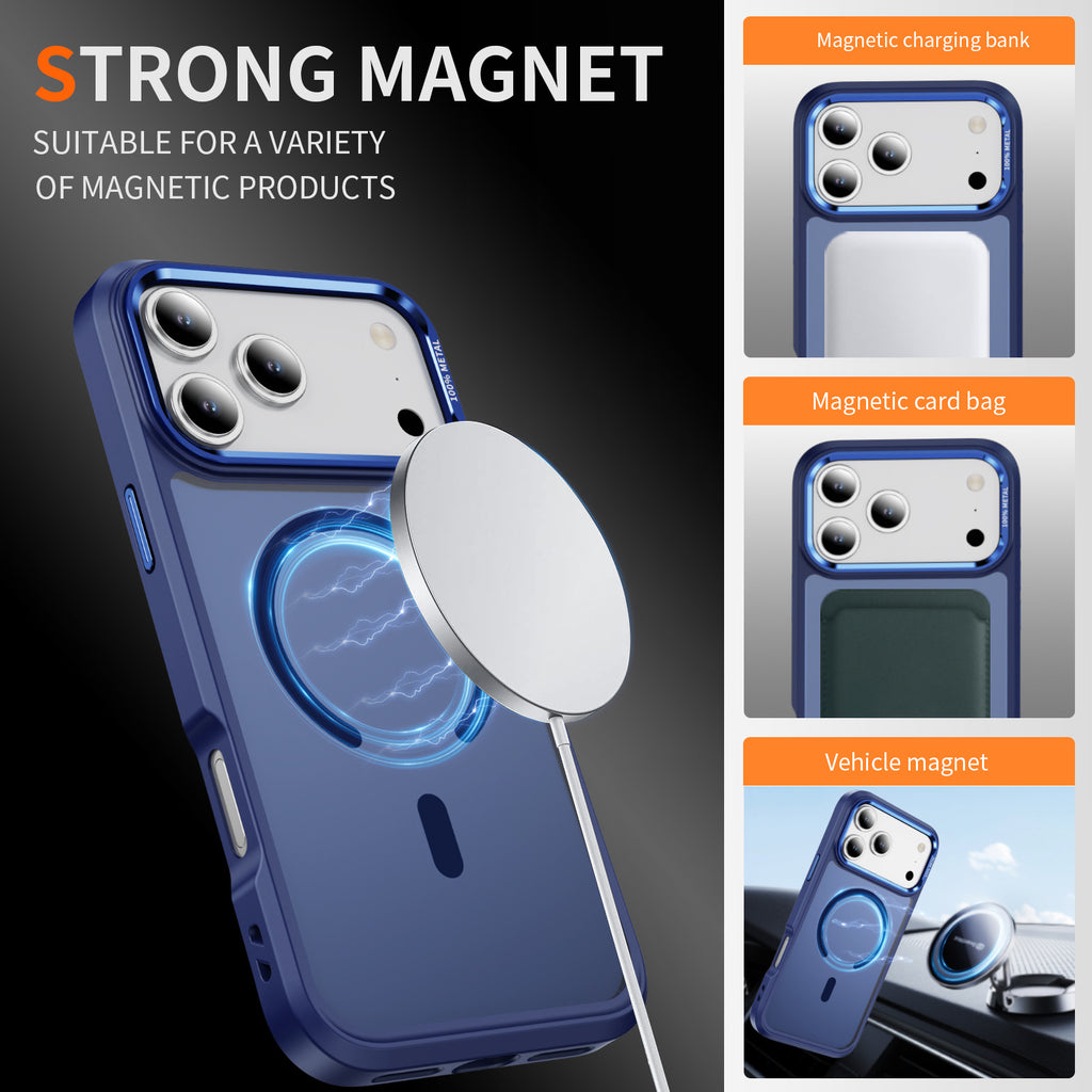 Translucent Matte Compatible with MagSafe Case for iPhone