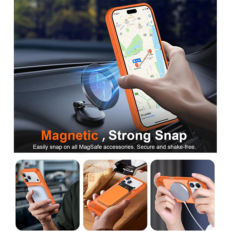 Translucent Matte Compatible with MagSafe Case for iPhone