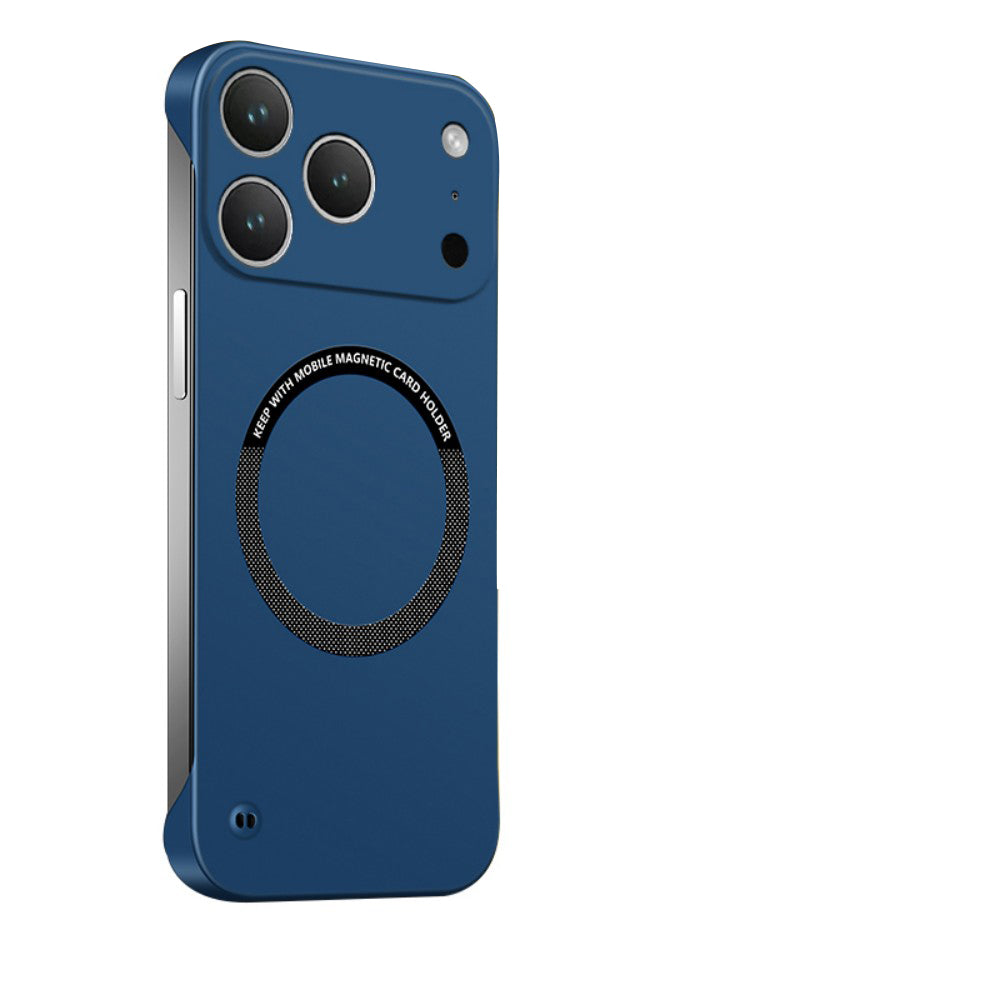 Frameless Case for iPhone,Compatible with MagSafe,Camera Lens Protection