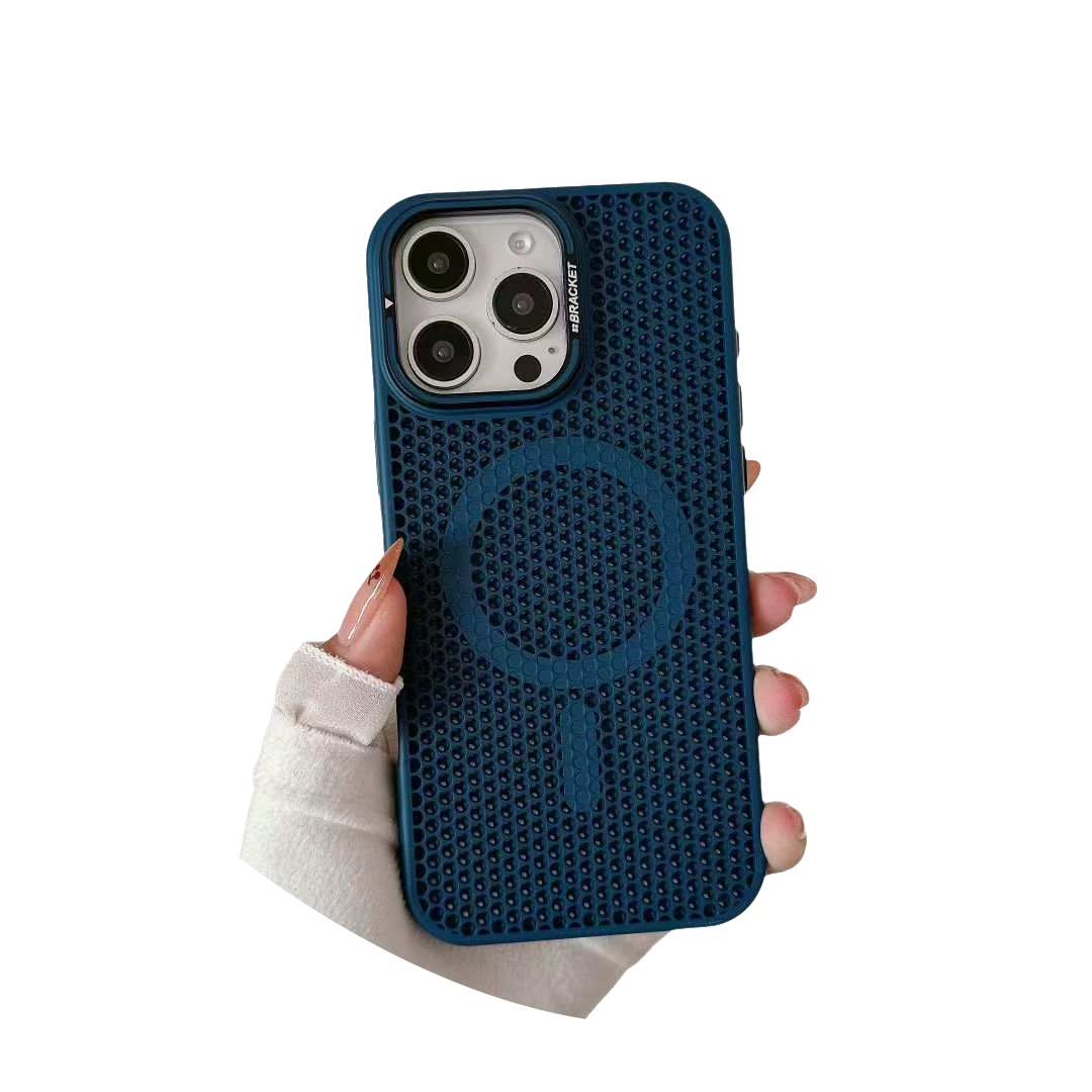 Breathable Heat Dissipation,Camera Holder Kickstand Compatible with Magsafe Case for iPhone