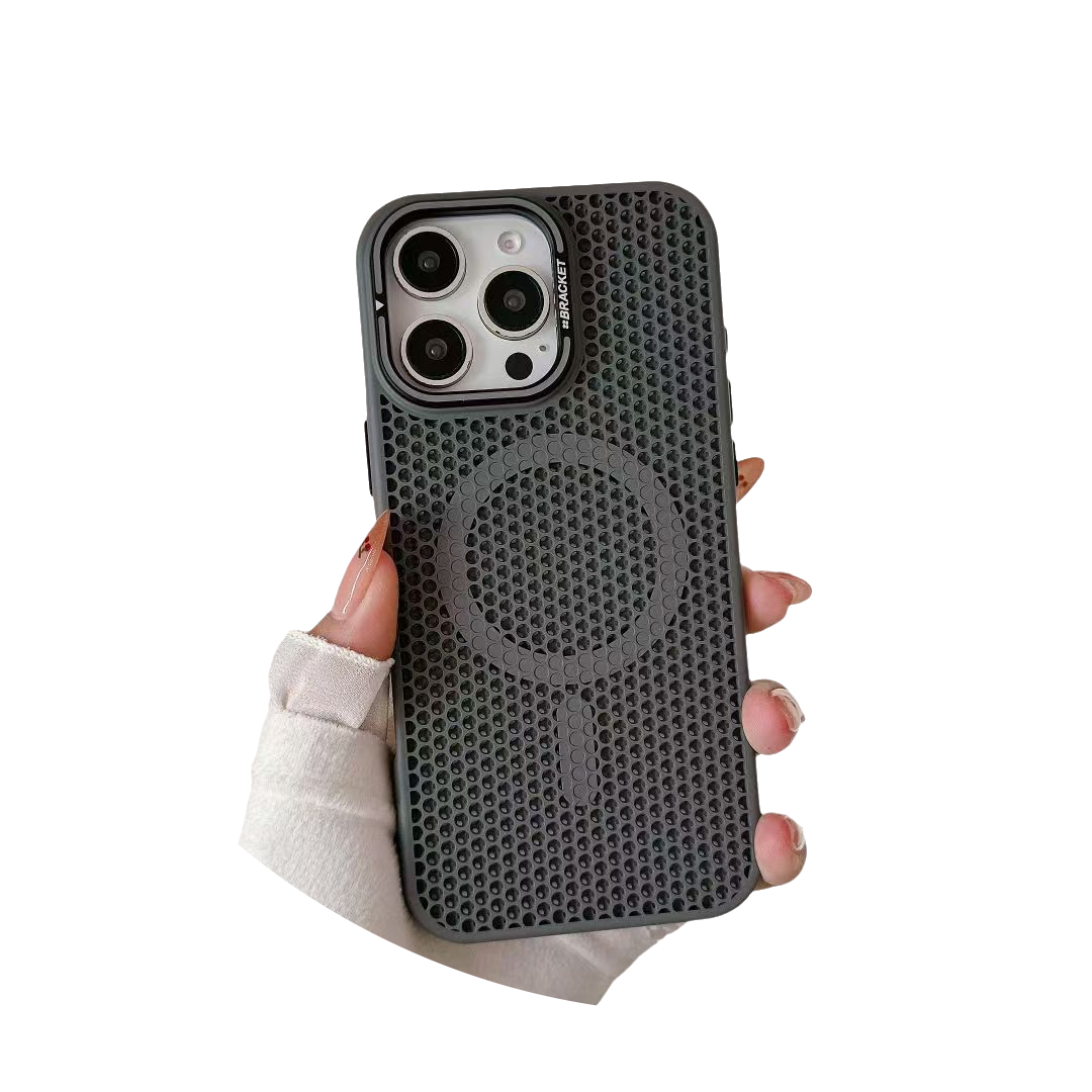 Breathable Heat Dissipation,Camera Holder Kickstand Compatible with Magsafe Case for iPhone