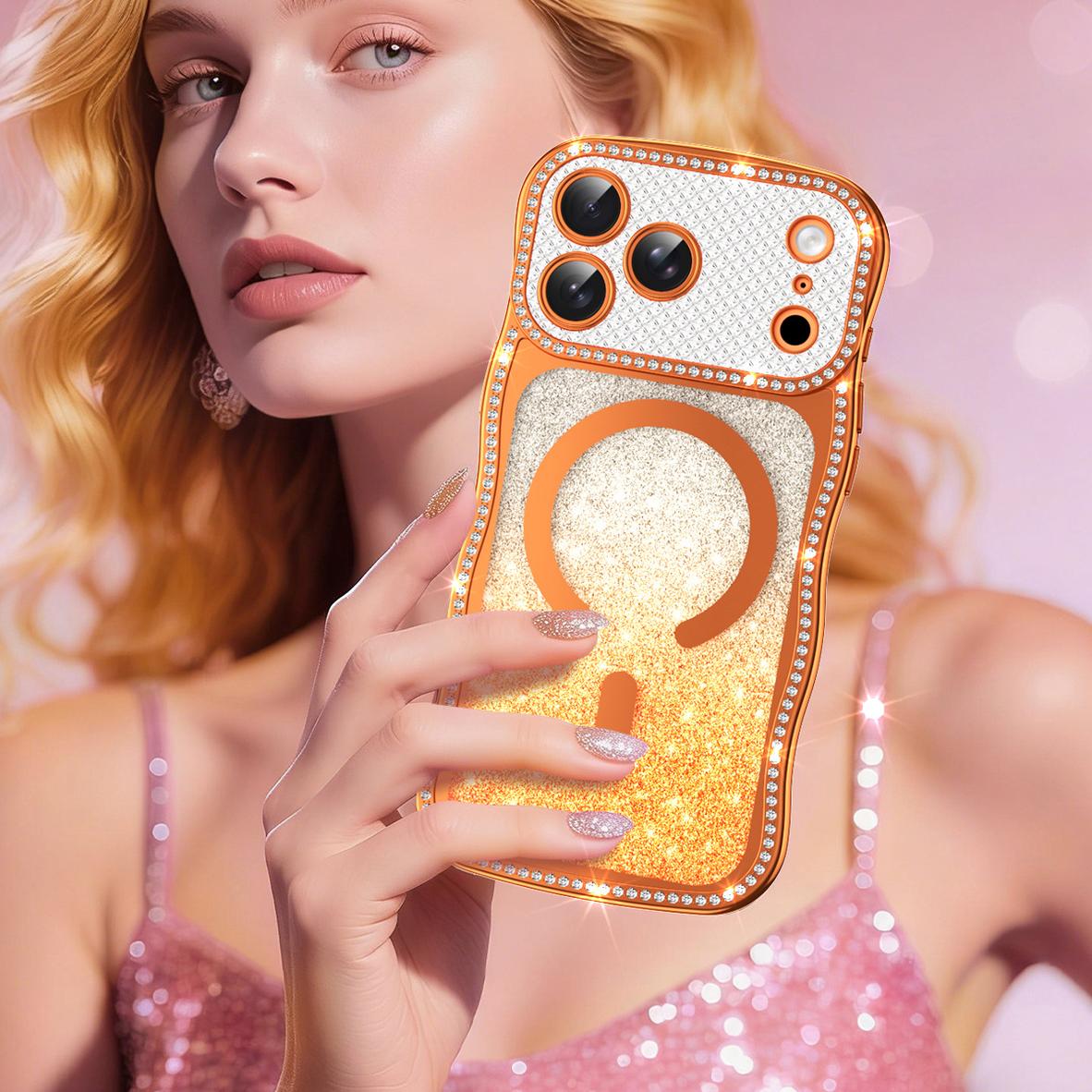 Glitter Diamond Compatible with Magsafe Case for iPhone
