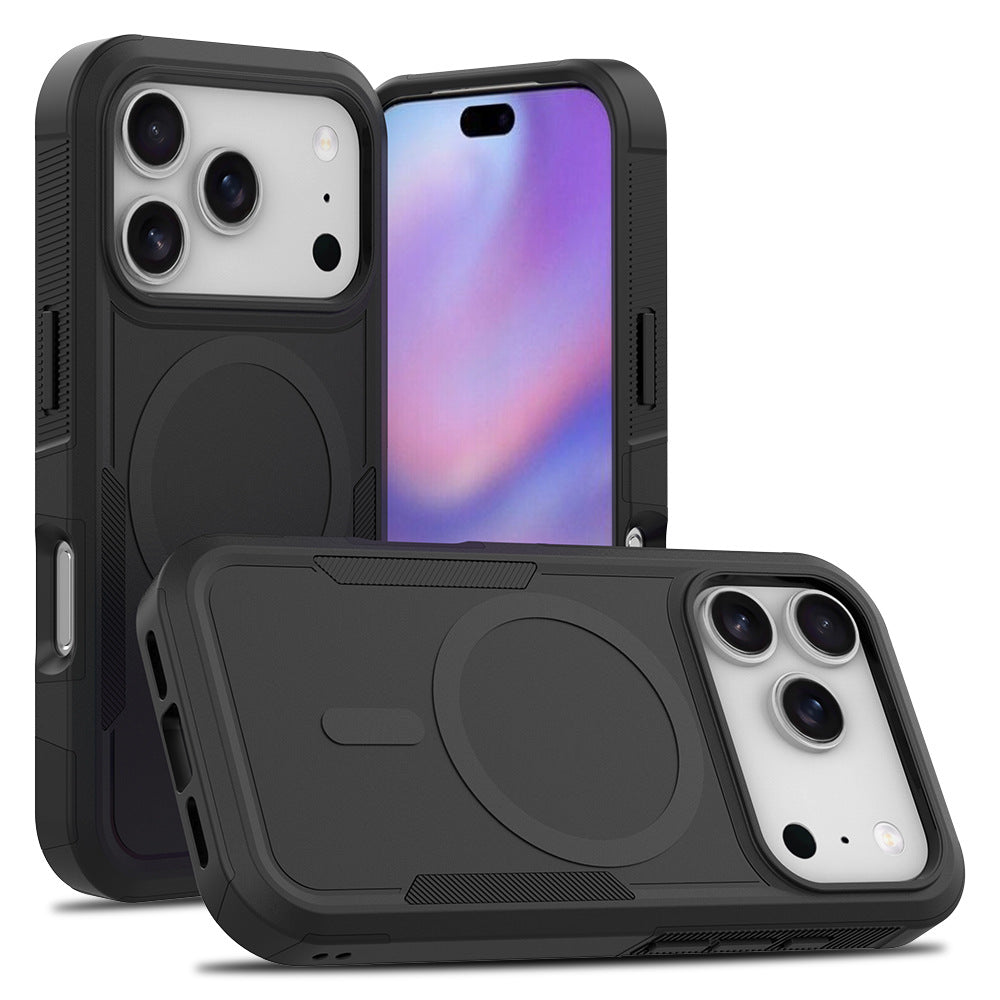 Heavy Duty Case for iPhone,Sliding Camera Cover with Rotate Ring Kickstand