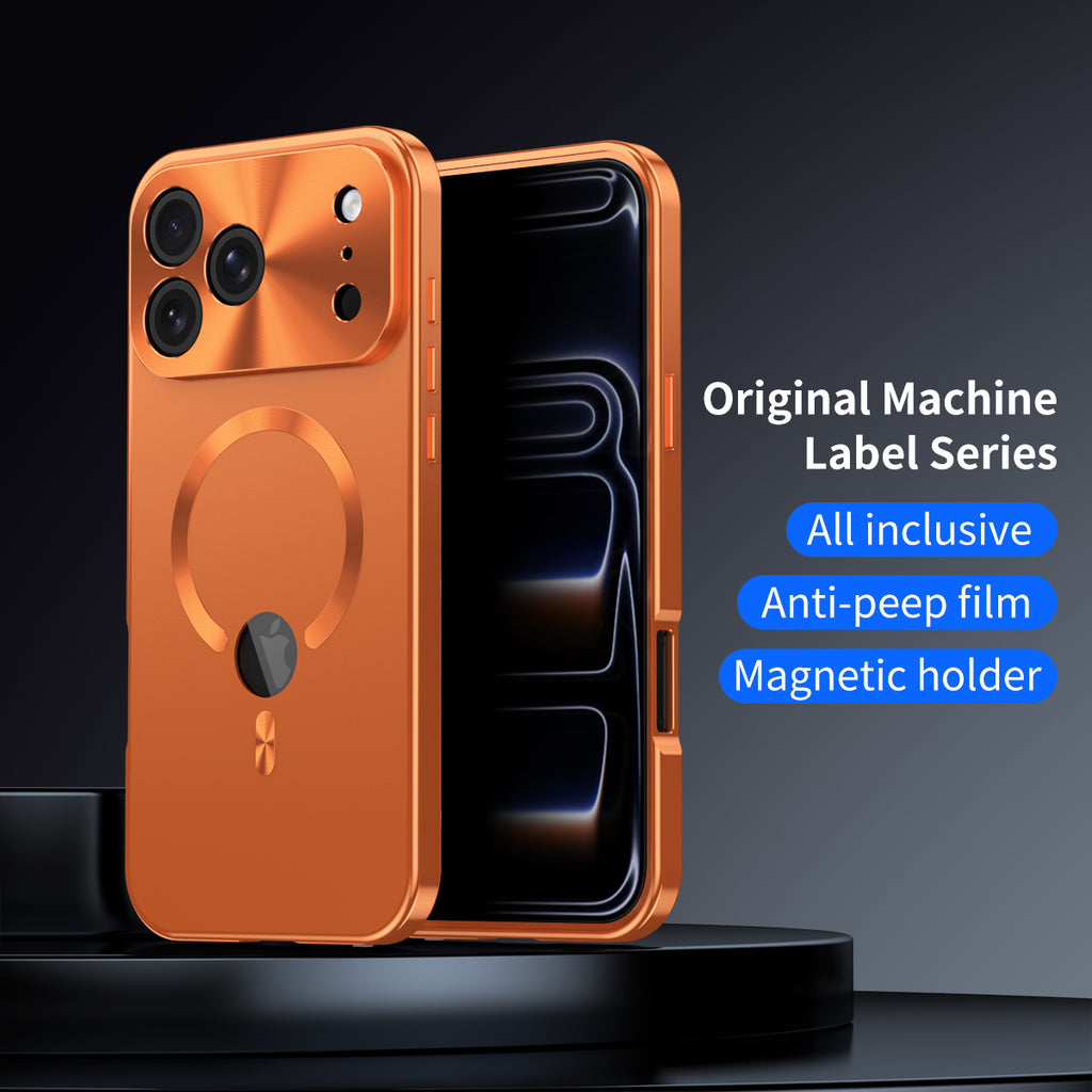 Metal Edge Case for iPhone,Compatible with MagSafe,Privacy Screen Protector