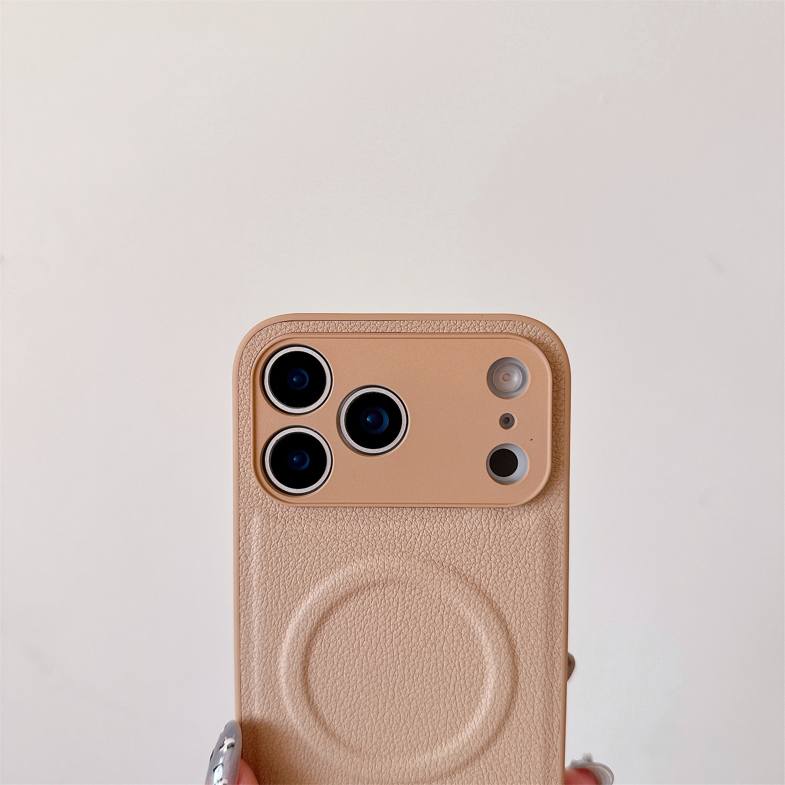 Compatible with Magsafe PU Leather Case for iPhone