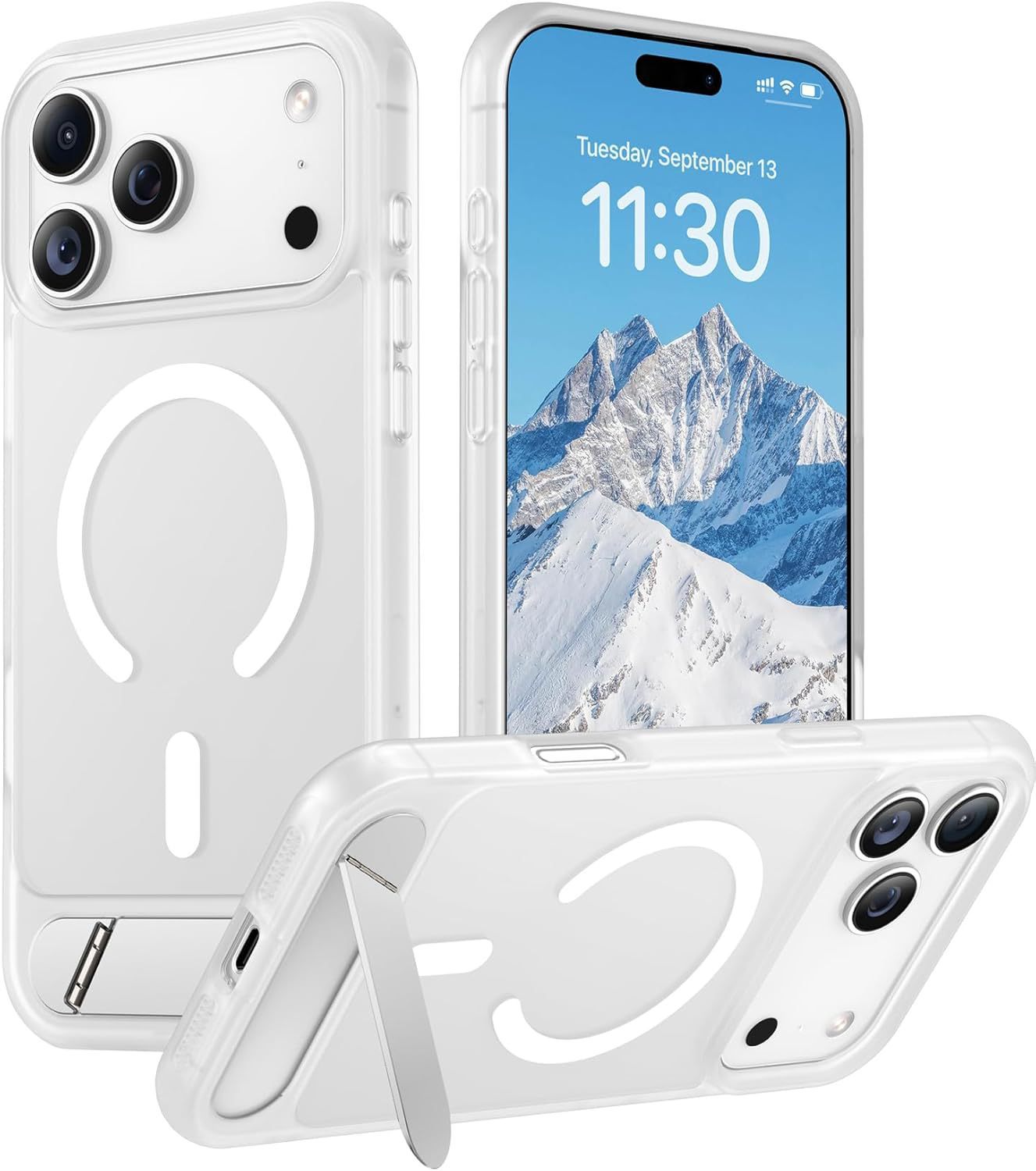Translucent Matte Compatible with MagSafe Case for iPhone
