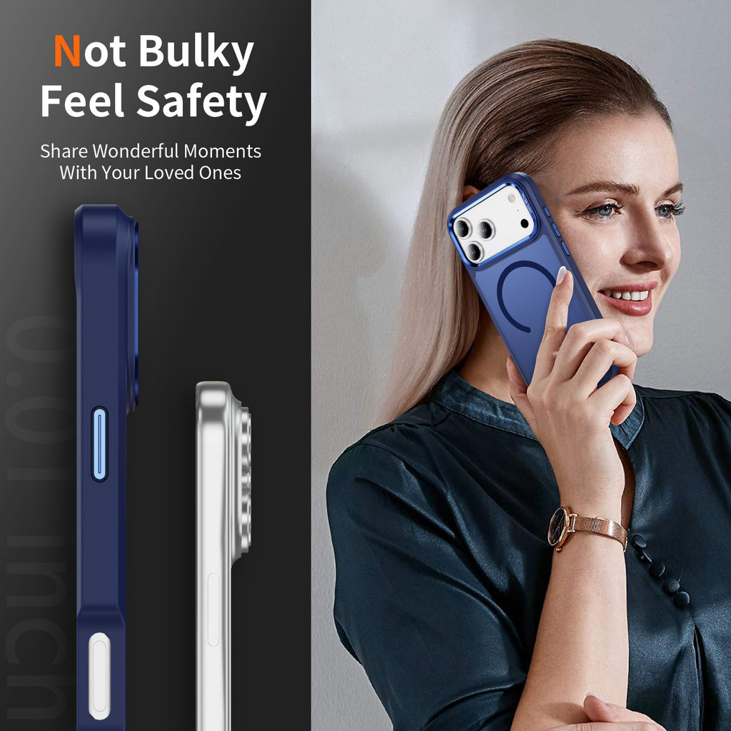 Translucent Matte Compatible with MagSafe Case for iPhone
