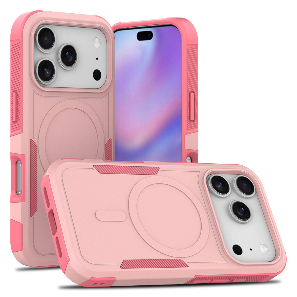 Heavy Duty Case for iPhone,Sliding Camera Cover with Rotate Ring Kickstand
