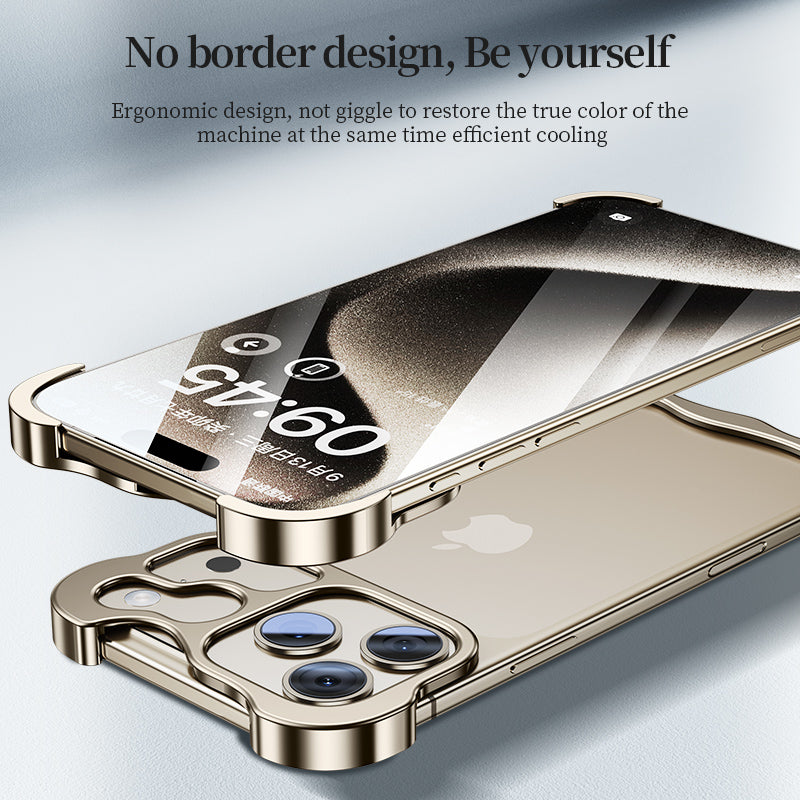 Minimal Metal Frameless Case for iPhone