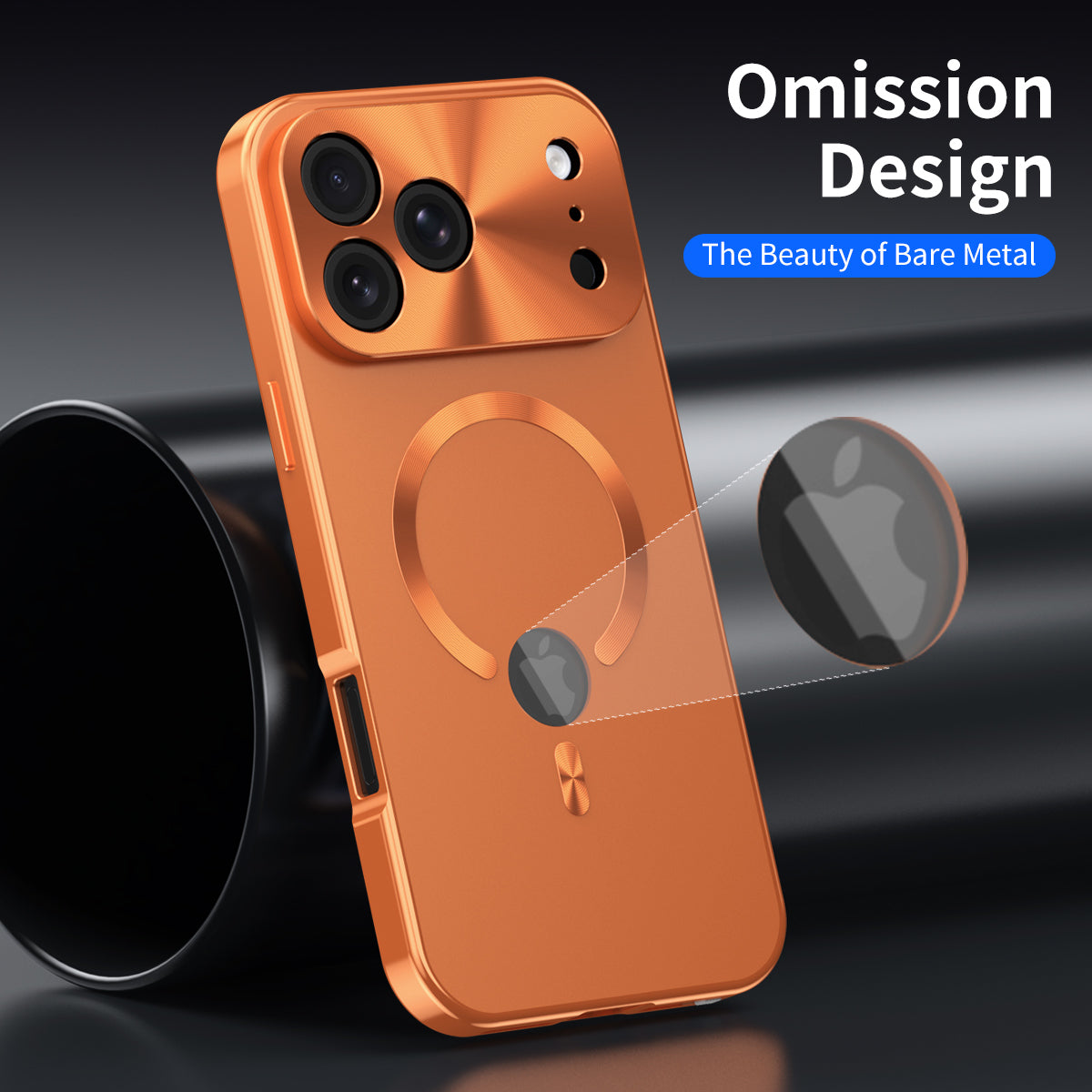 Metal Edge Case for iPhone,Compatible with MagSafe,Privacy Screen Protector
