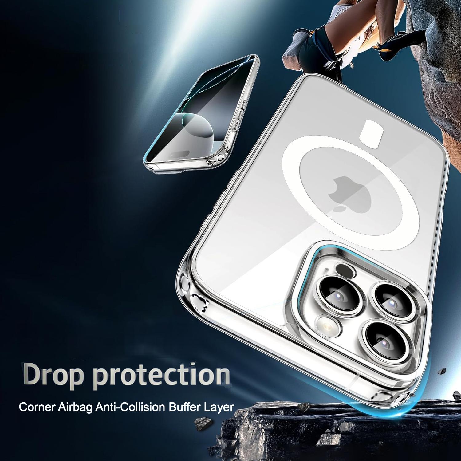 Transparent Compatible with MagSafe Case for iPhone