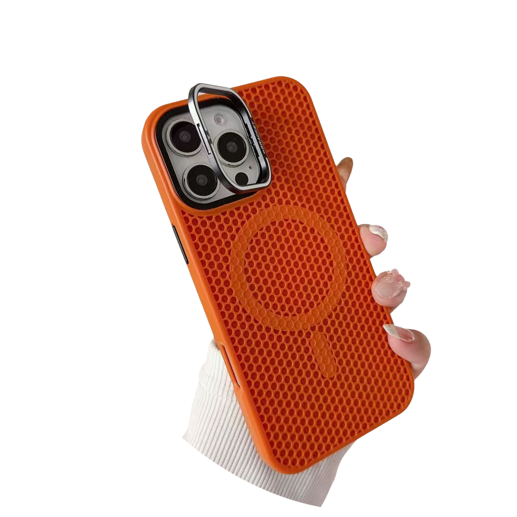 Breathable Heat Dissipation,Camera Holder Kickstand Compatible with Magsafe Case for iPhone