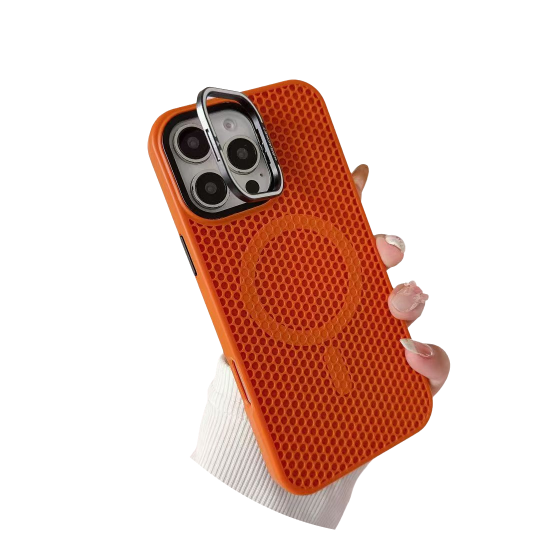 Breathable Heat Dissipation,Camera Holder Kickstand Compatible with Magsafe Case for iPhone