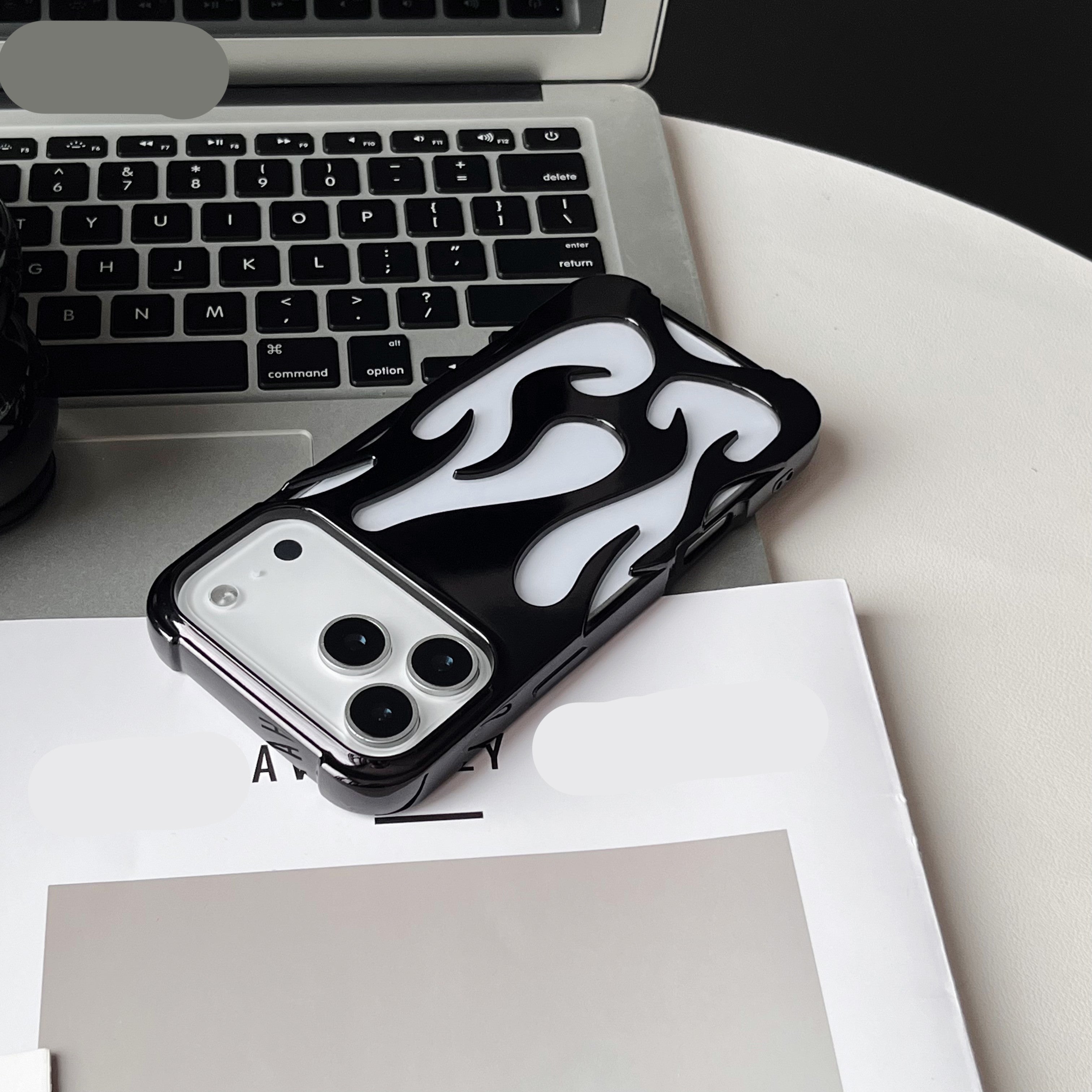 Plating 3D Flame Shape Case For iPhone