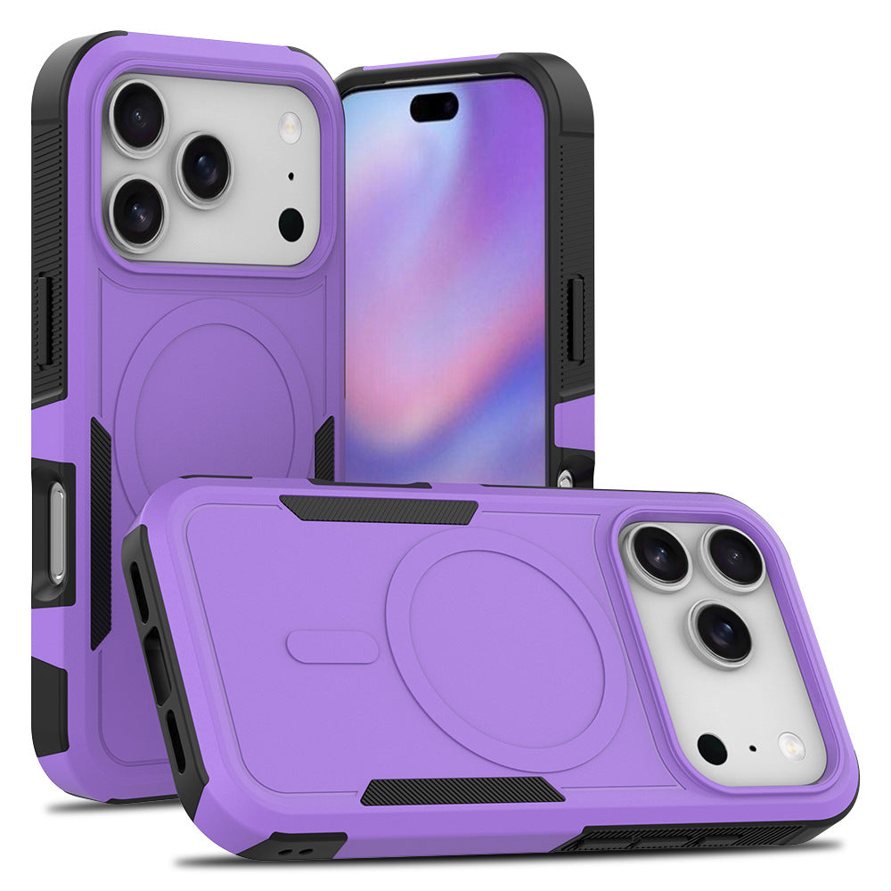 Heavy Duty Case for iPhone,Sliding Camera Cover with Rotate Ring Kickstand
