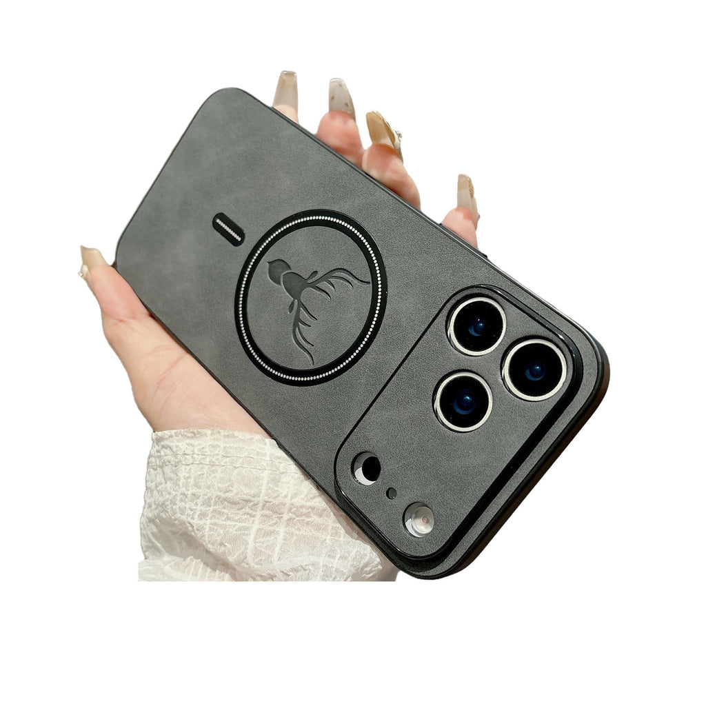 PU Leather Deer Pattern Compatible with Magsafe,Case for iPhone